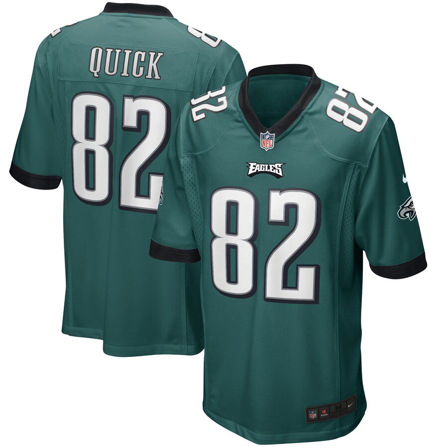 Men Philadelphia Eagles 82 Mike Quick Nike Midnight Green Game Retired Player NFL Jersey